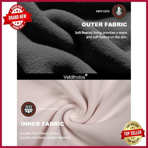 Fleece Lined Thermal Set Long Johns Base Layer Women's Winter Wear - Picture 7 of 8